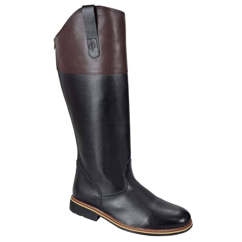 Bota de Montaria Jaguar Preta com Zíper Traseiro
